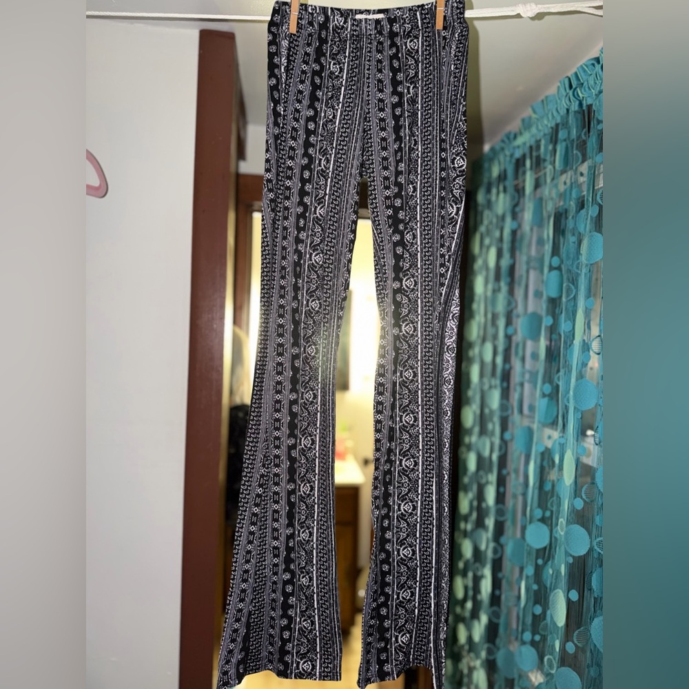 Black and White Patterned Pants